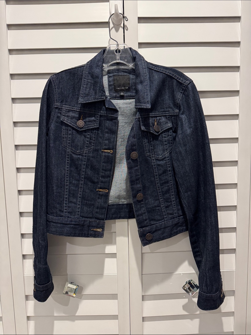 The Limited Dark Indigo Denim Jacket